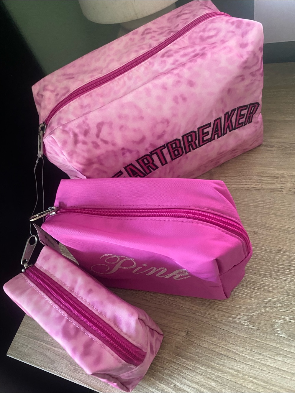 Victoria Secret Rare Pink 'Heartbreaker' Makeup Trio Set